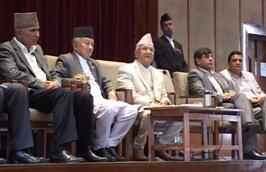 PM Oli urges UML lawmakers to work on national interests 1 PM Oli urges UML lawmakers to work on national interests