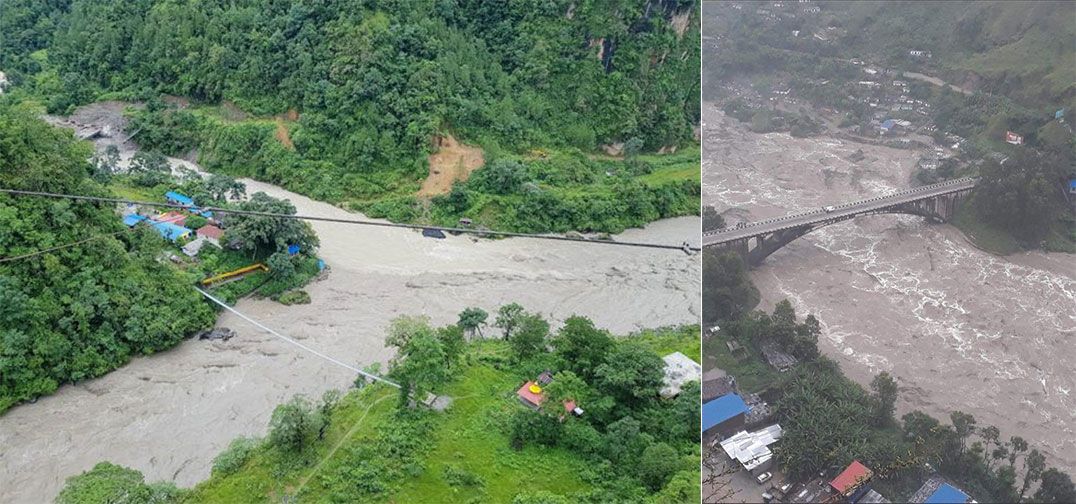 कालीगण्डकी नदीमा पानीको बहाव २७ वर्षयताकै उच्च 1 kaligandaki flood