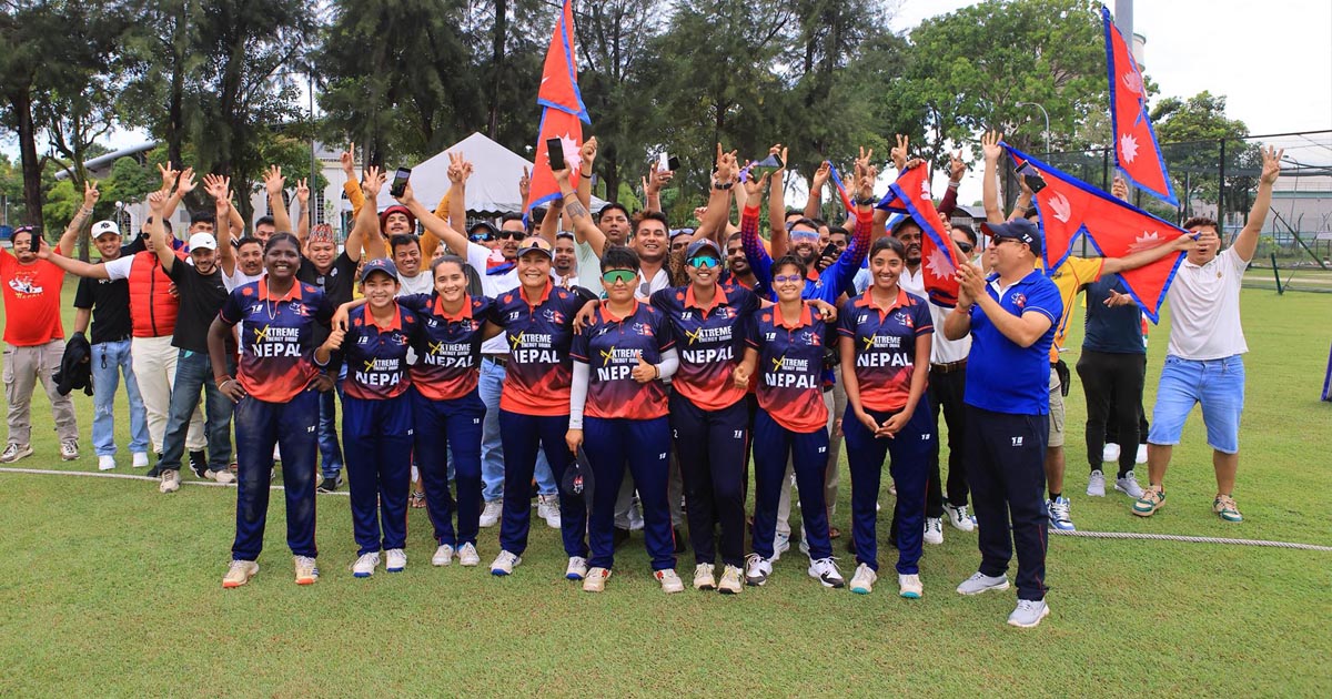 एशियन गेम्स छनोटमा नेपाली महिला क्रिकेट टोलीले चीनलाई १९ रनले हरायो