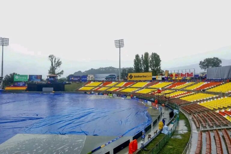 वर्षाका कारण लुम्बिनी र चितवनबीचको खेल रद्द, दुवैलाई एक–एक अंक